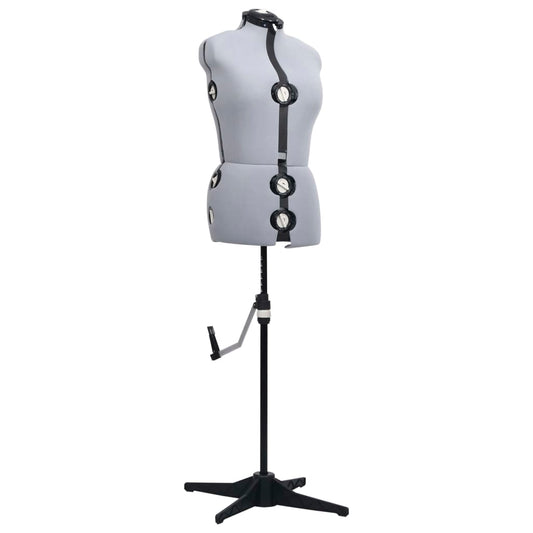 Schneiderpuppe Verstellbar Weiblich Grau M Größe 40-46, vidaXL, 2