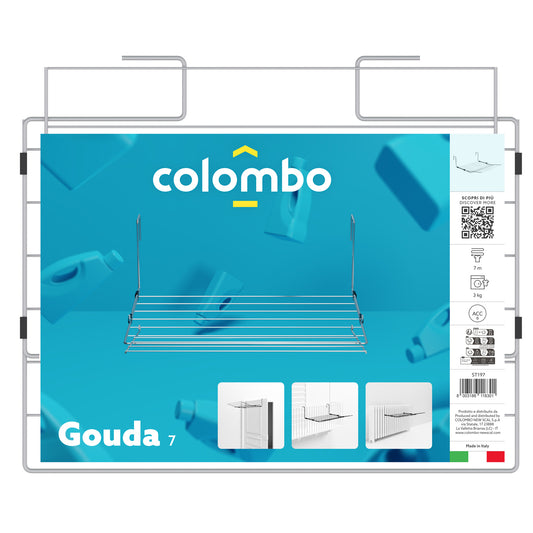 Wäscheständer, Wäscheständer Balkon, Balkonwäscheständer, Colombo GOUDA 7, 2