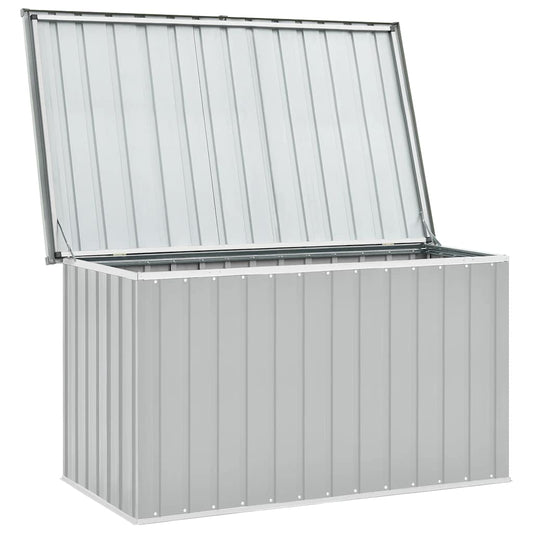 Gartenbox Metall, Gartenbox xxl, 149x99x93 cm, Aufbewahrungsbox garten, Werkzeugkasten, Verzinktem Stahl, Grau, vidaXL, 6