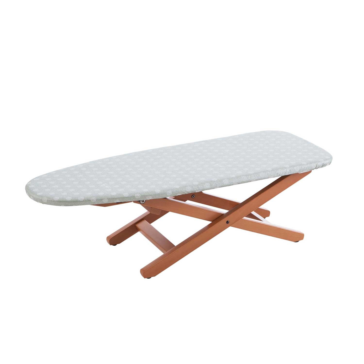 Bügeltisch MINISTYRO, Tisch-Bügeltisch, klappbar, höhenverstellbar, Arbeitsfläche 82 x 33 cm - Farbe Kirsche, 2