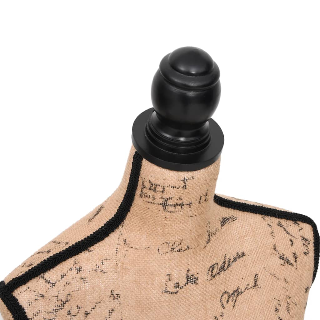 Damenbüste Schneiderpuppe Büste Torso Angezogen Mannequin Jute, vidaXL, 5