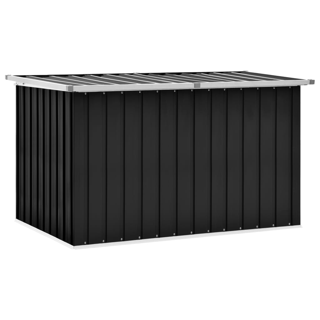 vidaXL - Gartenbox Metall, Gartenbox xxl, 149x99x93 cm, Werkzeugkasten, Aufbewahrungsbox garten, Gartentruhe, Verzinktem Stahl, Anthrazit