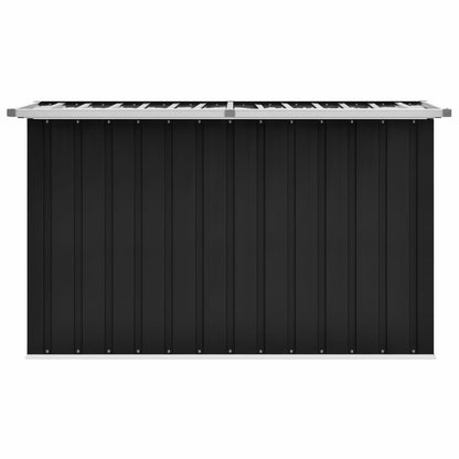 vidaXL - Gartenbox Metall, Gartenbox xxl, 149x99x93 cm, Werkzeugkasten, Aufbewahrungsbox garten, Gartentruhe, Verzinktem Stahl, Anthrazit