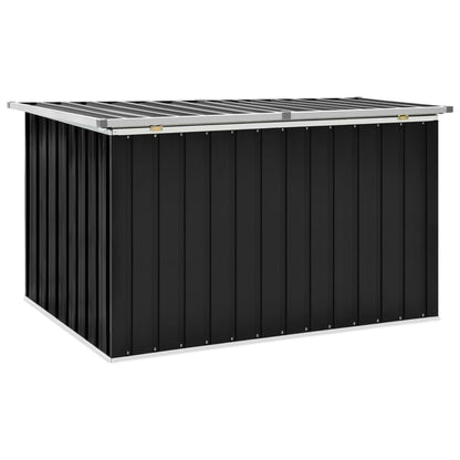 vidaXL - Gartenbox Metall, Gartenbox xxl, 149x99x93 cm, Werkzeugkasten, Aufbewahrungsbox garten, Gartentruhe, Verzinktem Stahl, Anthrazit