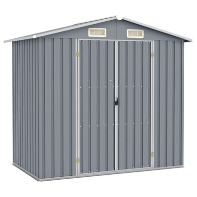 Geräteschuppen, Gartenschrank Wetterfest, Gerätehaus, Gerätehaus metall, Outdoor schrank, Verzinkter Stahl, vidaXL, 1