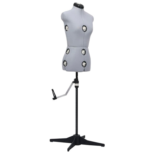 Schneiderpuppe Verstellbar Weiblich Grau S Größe 33-40, vidaXL, 1