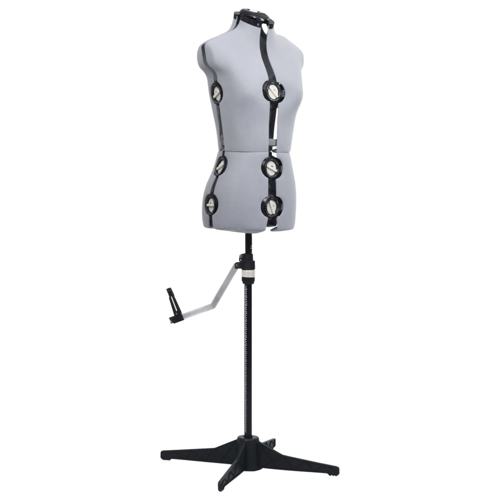 Schneiderpuppe Verstellbar Weiblich Grau S Größe 33-40, vidaXL, 2