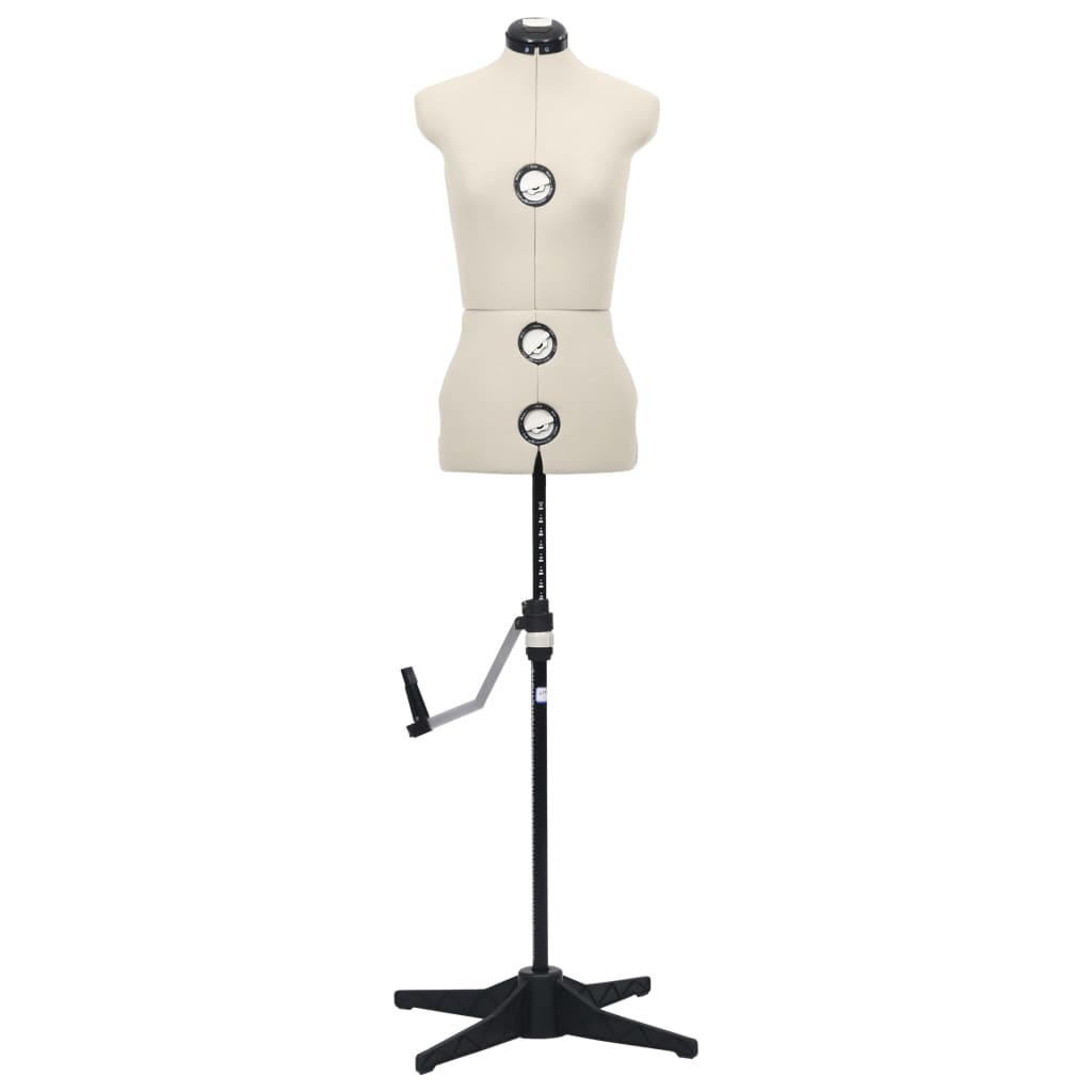 Schneiderpuppe Verstellbar Weiblich Creme S Größe 33-40, vidaXL, 3