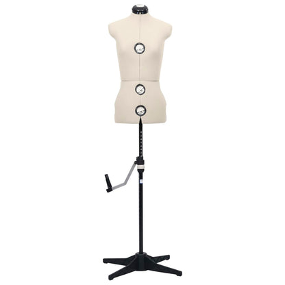 Schneiderpuppe Verstellbar Weiblich Creme S Größe 33-40, vidaXL, 3