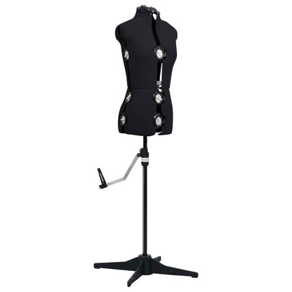 Schneiderpuppe Verstellbar Weiblich Schwarz S Größe 33-40, vidaXL, 2
