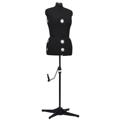 Schneiderpuppe Verstellbar Weiblich Schwarz M Größe 40-46, vidaXL, 1