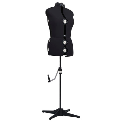 Schneiderpuppe Verstellbar Weiblich Schwarz M Größe 40-46, vidaXL, 2