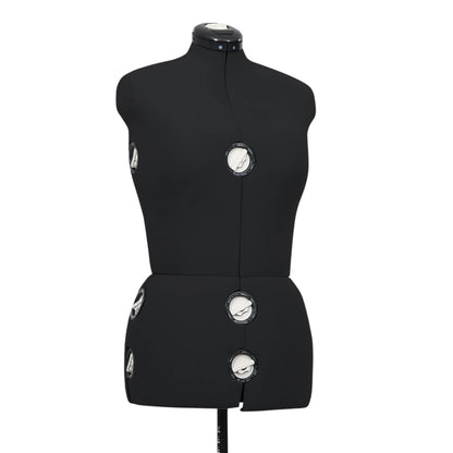 Schneiderpuppe Verstellbar Weiblich Schwarz M Größe 40-46, vidaXL, 5