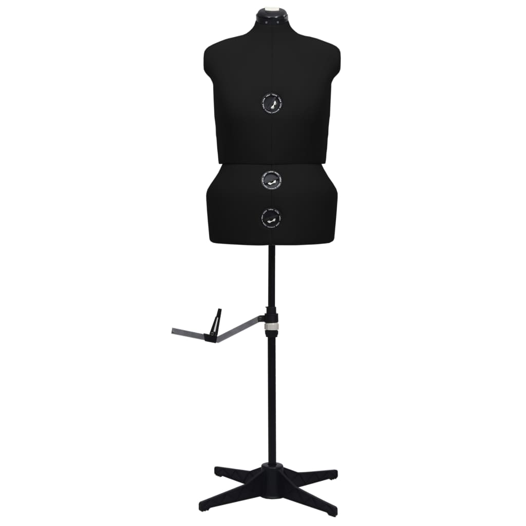 Schneiderpuppe Verstellbar Weiblich Schwarz L Größe 44-50, vidaXL, 2