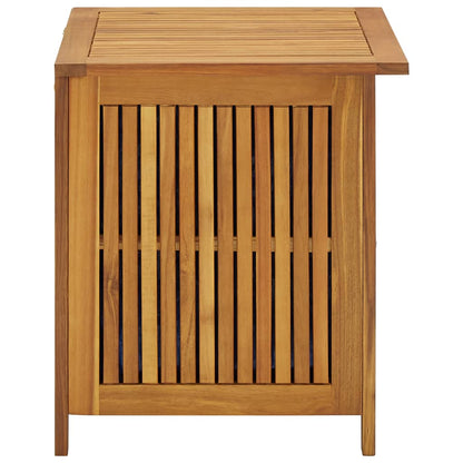 vidaXL - Gartenbox, 60x50x58 cm, Gartenschrank Holz, Gartentruhe, Sitzbank mit Stauraum, Garten Aufbewahrungsbox, Akazien-Massivholz mit Ölfinish