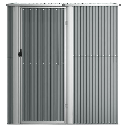 Geräteschuppen, Gerätehaus, Gartenschrank Wetterfest, Gerätehaus metall, Outdoor schrank, Verzinkter Stahl, Grau, vidaXL, 6