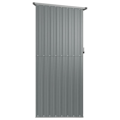Geräteschuppen, Gerätehaus, Gartenschrank Wetterfest, Gerätehaus metall, Outdoor schrank, Verzinkter Stahl, Grau, vidaXL, 5