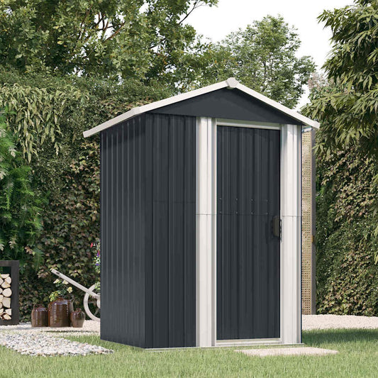 Geräteschuppen, Gerätehaus, Gartenschrank Wetterfest, Gerätehaus metall, Outdoor schrank, Verzinkter Stahl, vidaXL, 1