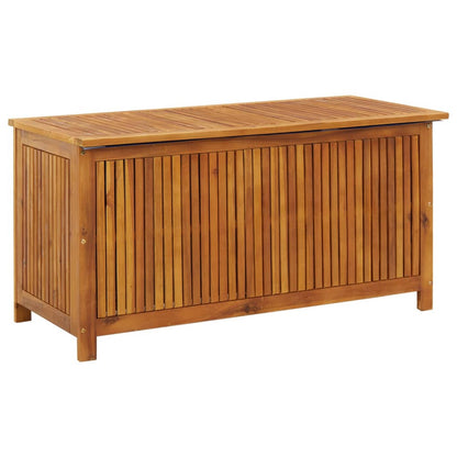 vidaXL - Gartenbox, 113x50x58 cm, Gartenschrank Holz, Gartentruhe, Sitzbank mit Stauraum, Garten Aufbewahrungsbox, Langlebig, Massivholz Akazie