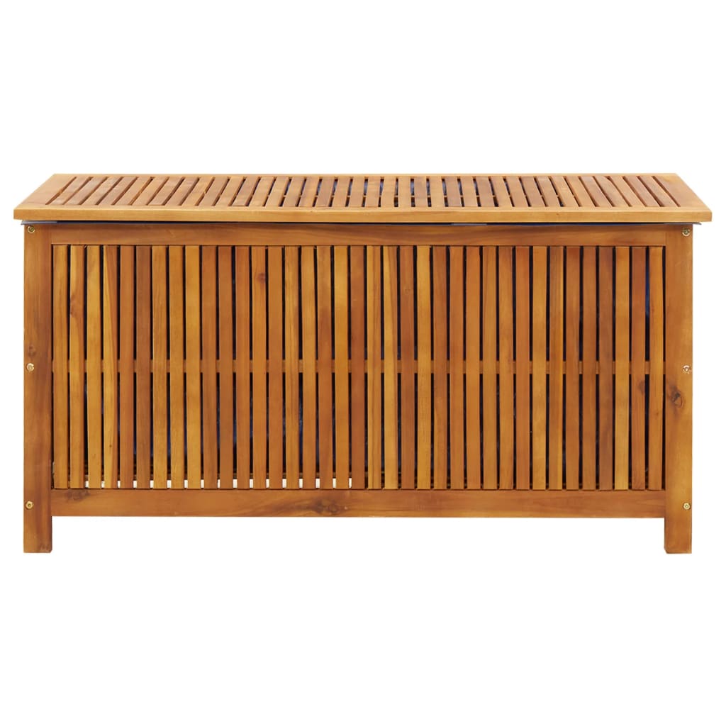 vidaXL - Gartenbox, 113x50x58 cm, Gartenschrank Holz, Gartentruhe, Sitzbank mit Stauraum, Garten Aufbewahrungsbox, Langlebig, Massivholz Akazie