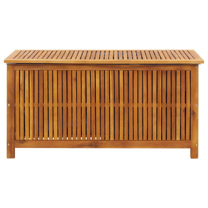 vidaXL - Gartenbox, 113x50x58 cm, Gartenschrank Holz, Gartentruhe, Sitzbank mit Stauraum, Garten Aufbewahrungsbox, Langlebig, Massivholz Akazie