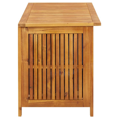 vidaXL - Gartenbox, 113x50x58 cm, Gartenschrank Holz, Gartentruhe, Sitzbank mit Stauraum, Garten Aufbewahrungsbox, Langlebig, Massivholz Akazie
