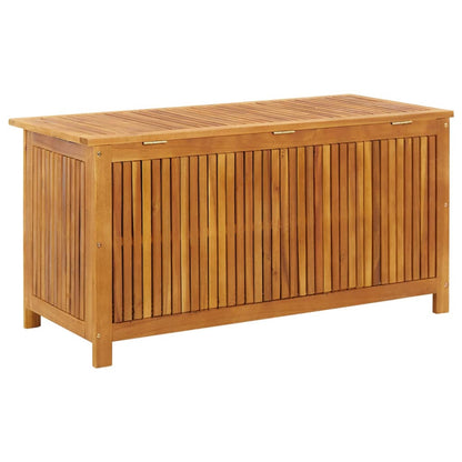 vidaXL - Gartenbox, 113x50x58 cm, Gartenschrank Holz, Gartentruhe, Sitzbank mit Stauraum, Garten Aufbewahrungsbox, Langlebig, Massivholz Akazie