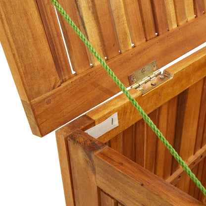 vidaXL - Gartenbox, 113x50x58 cm, Gartenschrank Holz, Gartentruhe, Sitzbank mit Stauraum, Garten Aufbewahrungsbox, Langlebig, Massivholz Akazie