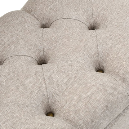 Sitzbank, Sitzbank mit Stauraum, und Rückenlehne,  Bank zum Sitzen, 110 x 52 x 75 cm, Creme Stoff, vidaXL, 9