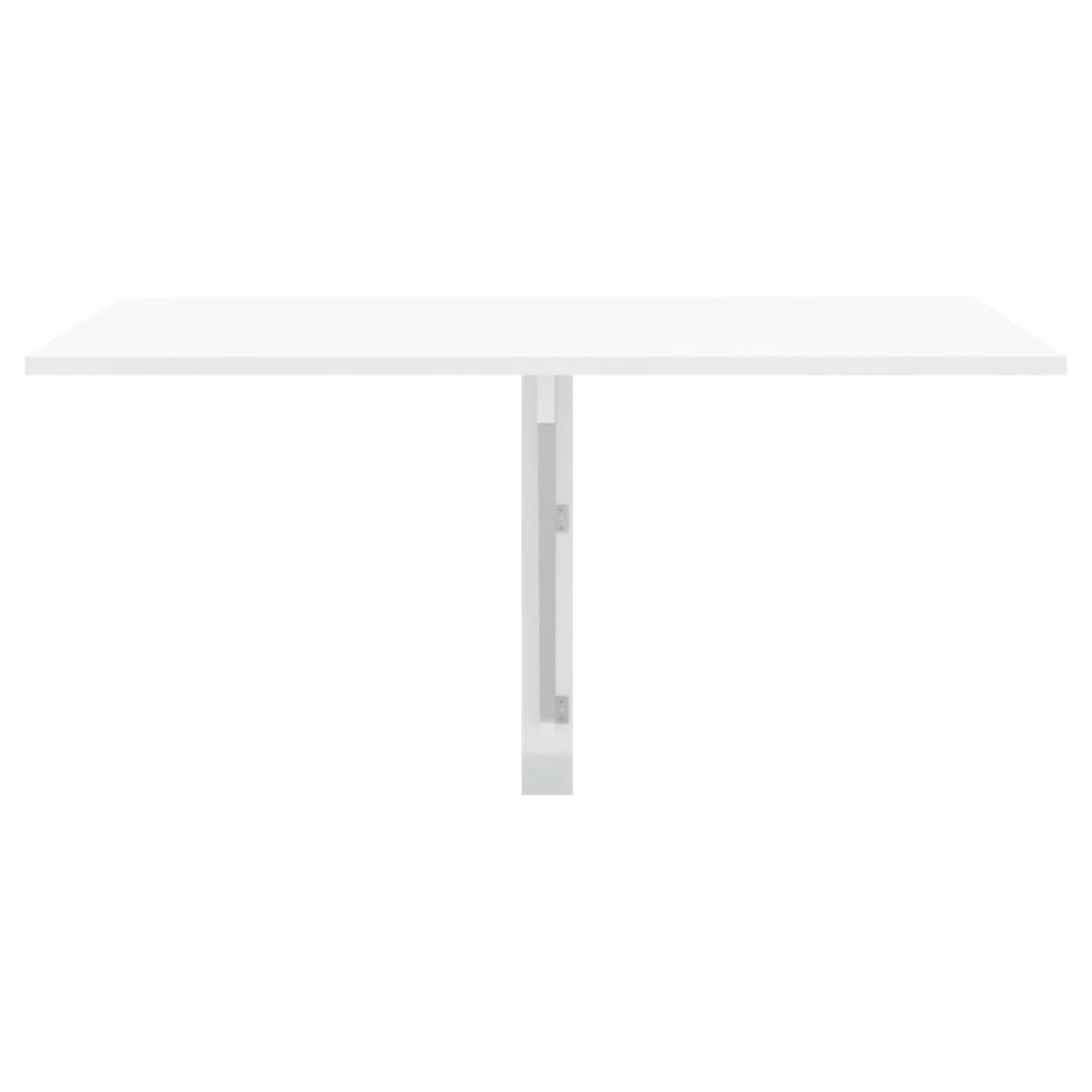 vidaXL - Wand-Klapptisch Hochglanz-Weiß 100x60x56 cm Holzwerkstoff