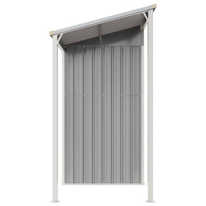 Geräteschuppen, Gartenschrank Wetterfest, Gerätehaus metall, Gartenhaus mit Schleppdach, Outdoor schrank, Stahl, vidaXL, 5
