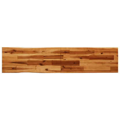 Sitzbank, Bank Baumkante, Bank zum Sitzen, 160 × 35 × 45 cm, Massivholz Akazie, vidaXL, 5
