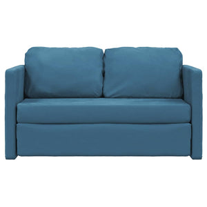 Bodensofa, Boden Sofa, Bodencouch, Bodensofa mit Schlaffunktion,122x204x55 cm, Samt, Blau,vidaXL, 1