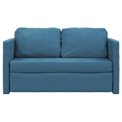 Bodensofa, Boden Sofa, Bodencouch, Bodensofa mit Schlaffunktion,122x204x55 cm, Samt, Blau,vidaXL, 1