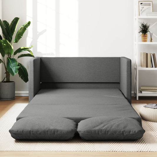 Bodensofa, Boden sofa, Bodencouch, Bodensofa mit Schlaffunktion, Bodensofa klappbar, Stoff, Dunkelgrau, vidaXL, 1