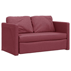 Bodensofa, Boden sofa, Bodencouch, Bodensofa mit Schlaffunktion, Bodensofa klappbar, Stoff, Weinrot, vidaXL, 1