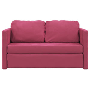 Bodensofa, Bodensofa mit Schlaffunktion, Weinrot ,122x204x55 cm, Samt, vidaXL, bodensofa kaufen