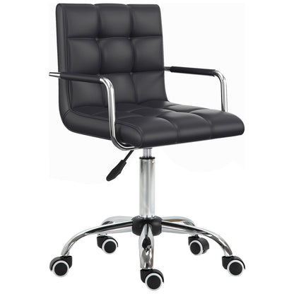 Bürostuhl, Ergonomischer Bürostuhl, Drehstuhl, Schreibtischstuhl, Kosmetikhocker Rollhocker Arbeitshocker Chefsessel, HOMCOM, 7
