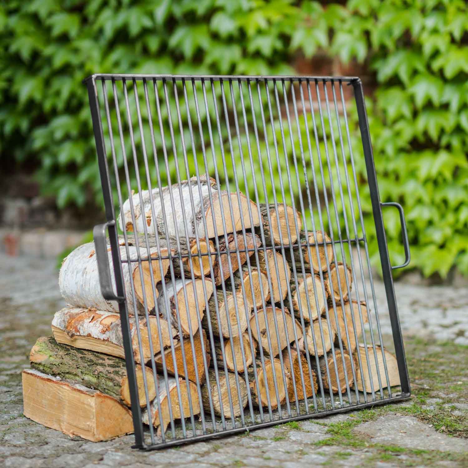 Grillrost aus Rohstahl für Feuerschale - Größe 44x44cm, Cook King, 6