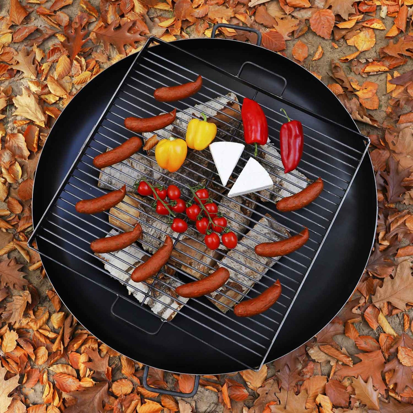 Grillrost aus Rohstahl für Feuerschale - Größe 44x44cm, Cook King, 5