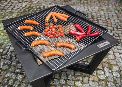 Grillrost aus Rohstahl für Feuerschale - Größe 44x44cm, Cook King, 3