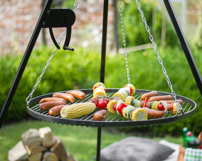 Schwenkgrill 180 cm - Grillrost aus Rohstahl + Kurbel - Dia. 50cm, Cook King, 5
