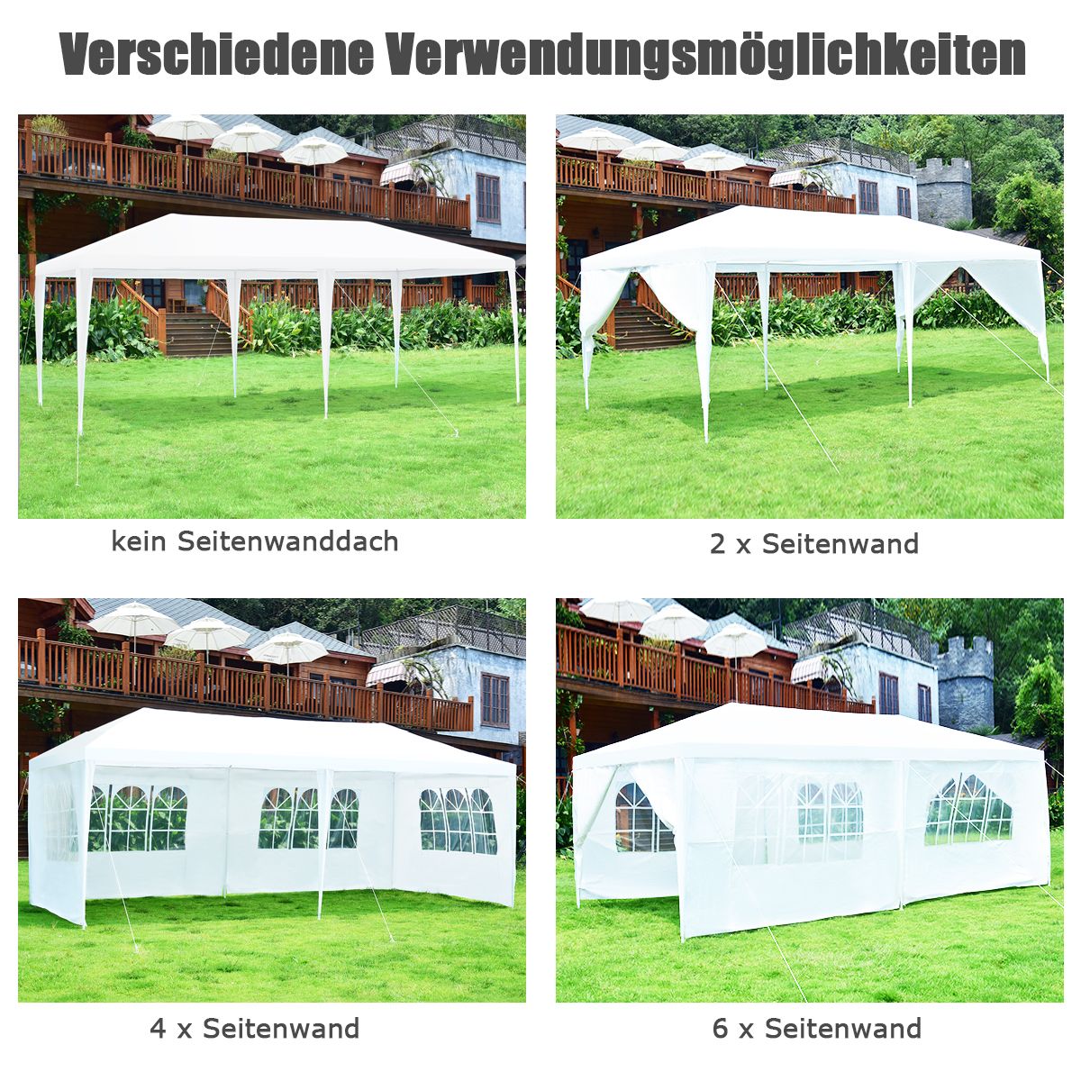 Faltpavillon, Faltpavillon 3x6, Gartenpavillon, Stabile zelte, Garten zelt, Party pavillon, Bierzelt, Garten zelt, Costway, 15