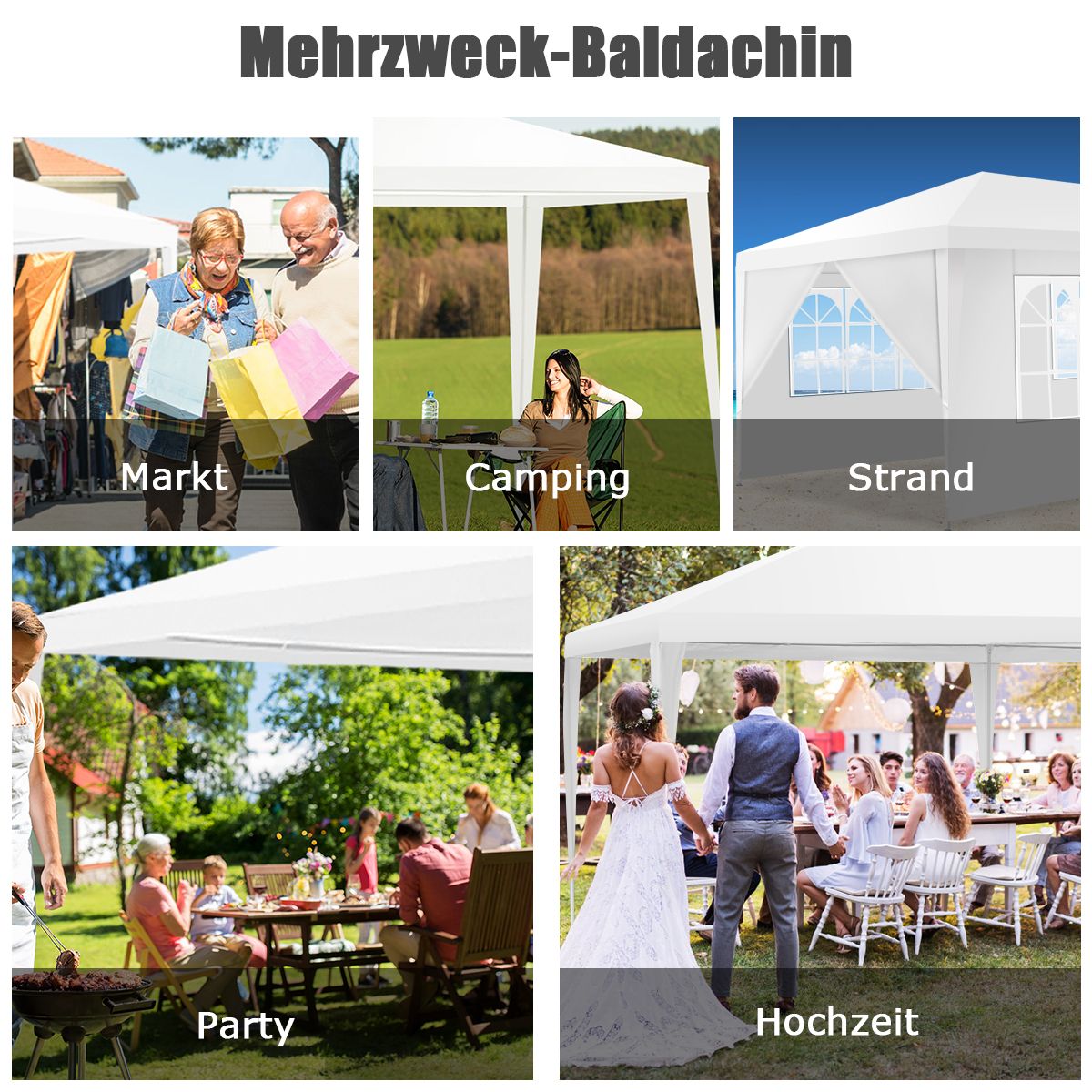 Faltpavillon, Faltpavillon 3x6, Gartenpavillon, Stabile zelte, Garten zelt, Party pavillon, Bierzelt, Garten zelt, Costway, 10