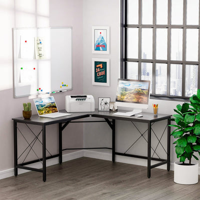Eckschreibtisch, Computertisch, Schreibtisch L Form, L Tisch, Schreibtisch groß, Bürotisch, Winkelschreibtisch, HOMCOM, 1 