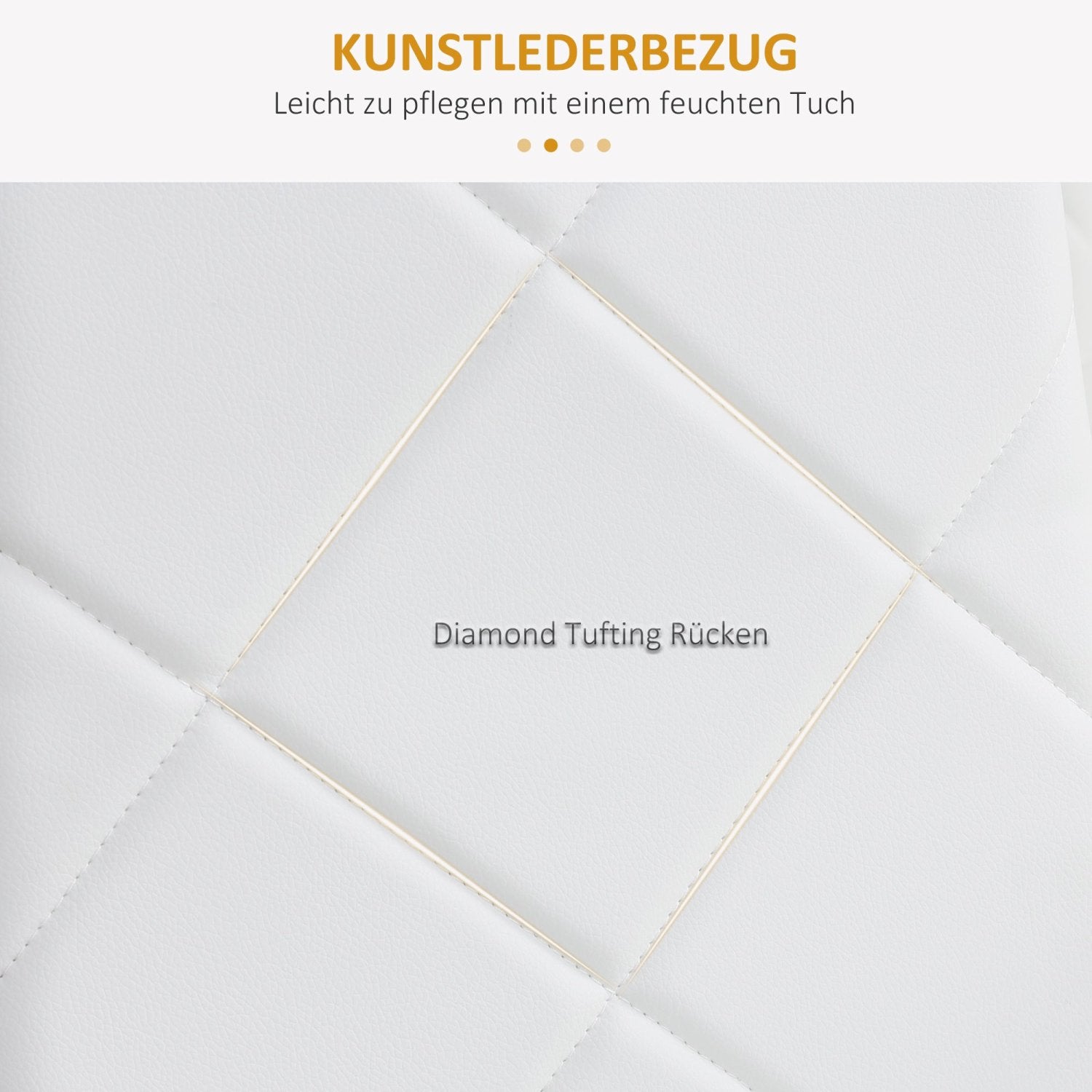 Esszimmerstühle, Esstisch stühle, Küchenstühle, 4er-Set, Gepolsterte, Essstuhl, Polsterstuhl mit Stahlbeine, HOMCOM, 4