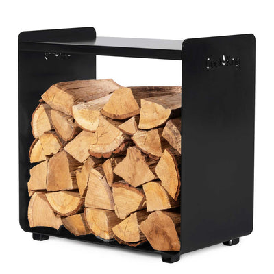Kaminholzregal „FUEGO“, Kaminholzregal Metall, Kaminholzregal außen freistehend,  Handgemachte Qualität