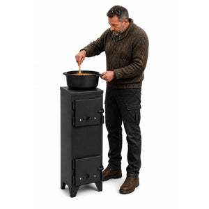 Gartenofen, Campingofen mit Schamotteauskleidung, Zeltofen, Cook King BURNER, Gartenofen kaufen