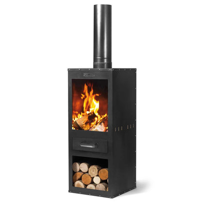 Gartenofen ROSA, Outdoorgrill, Gartenkamin, Outdoor-Küchenofen, Garten-Kamin, Zeltofen Gartenofen, Handgemachte Qualität