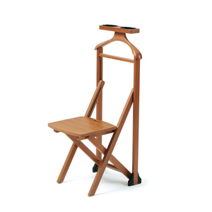 Herrendiener, Stummer Diener Holz, Schlafzimmerdiener DUKA, Stuhl Träger, Kleiderbügel, Hosenständer, Ablagefläche, ARIT, 2